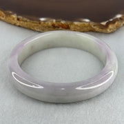Type A Light Lavender with Slight Light Green Jadeite Bangle Internal Diameter 55.9mm 53.17g 12.1 by 8.2mm (Very Slight Internal Lines) - Huangs Jadeite and Jewelry Pte Ltd