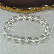 Natural Clear Quartz Bracelet 天然白水晶手链 30.79g 17cm 10.6mm 19 Beads - Huangs Jadeite and Jewelry Pte Ltd