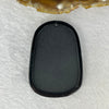 Type A Partial Translucent Black Omphasite Jadeite Fu Lu Shou Pendent A货墨翠福禄寿牌 36.02g by 60.0 by 42.4 by 8.6 mm - Huangs Jadeite and Jewelry Pte Ltd