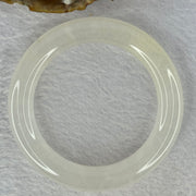 Transparent to White Quartzite Jade Bangle 天山玉手镯 Internal Diameter 57.0mm 66.19g 12.7 by 11.8mm - Huangs Jadeite and Jewelry Pte Ltd