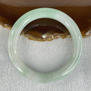 Type A Light Green to White Jadeite Bangle 56.38g Internal Diameter 55.8mm 10.7 by 10.0mm (Internal Lines) - Huangs Jadeite and Jewelry Pte Ltd