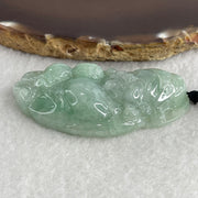 Natural Type A Green Jadeite Cai Shen Ye God of Fortune Pendant 40.74g 61.2 by 30.7 by 11.8mm - Huangs Jadeite and Jewelry Pte Ltd