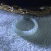 Type A Natural Grey Wuji with Lavender Piao Hua Jadeite Ring 3.52g 5.3. by 3.4mm US 9.2 HK 20.4 ( Close to Perfect ) - Huangs Jadeite and Jewelry Pte Ltd