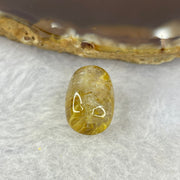 Good Grade Natural Golden Rutilated Quartz Crystal Lulu Tong Barrel 天然金顺发晶水晶露露通桶 
3.37g 14.5 by 11.5mm - Huangs Jadeite and Jewelry Pte Ltd