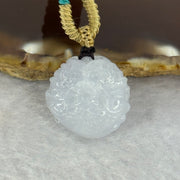 Type A Faint Lavender Jadeite Dragon Ball Pendant 13.34g 19.2 by 18.9mm - Huangs Jadeite and Jewelry Pte Ltd