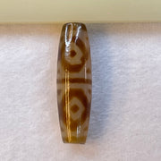 Natural Powerful Tibetan Old Oily Agate 6 Eye Vajra Dzi Bead Heavenly Master (Tian Zhu) 六眼金刚杵天诛 15.82g 49.0 by 14.5mm - Huangs Jadeite and Jewelry Pte Ltd