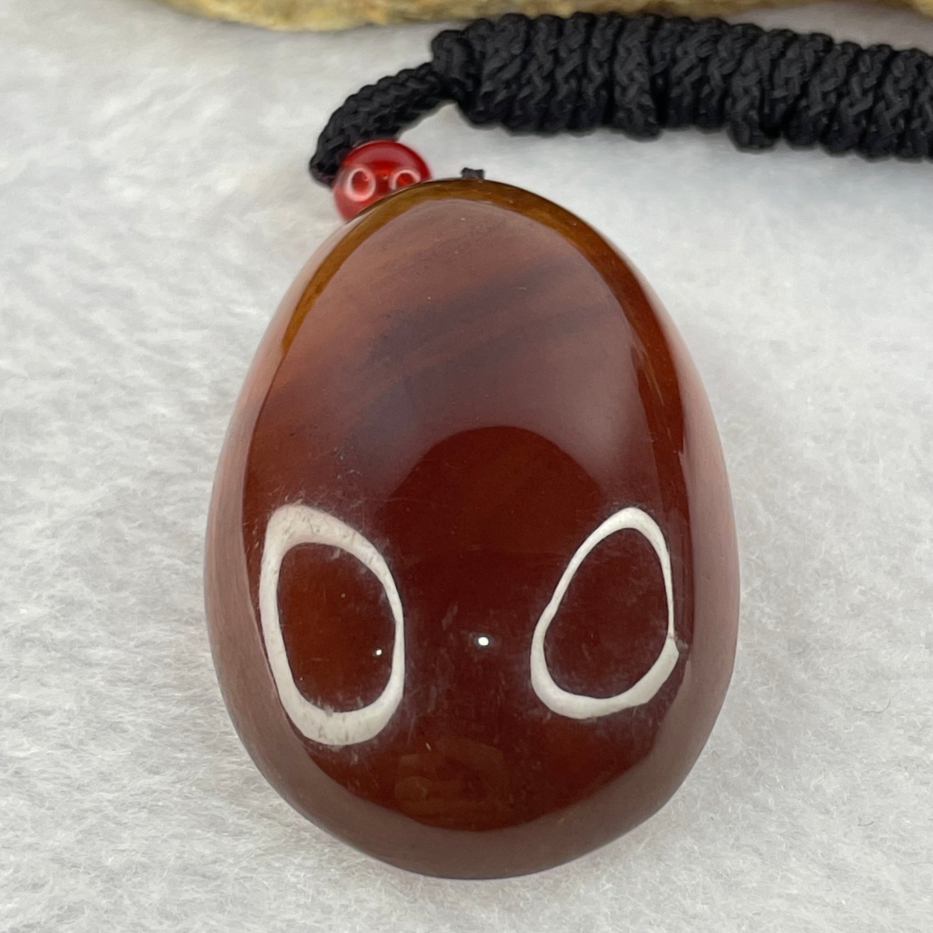 Natural Cognac with Red Amber Pendent 12.40g 51.3 by 32.7 by 20.8mm - Huangs Jadeite and Jewelry Pte Ltd