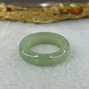 Type A Green Jadeite Ring 4.29g 6.1 by 4.0mm US7 HK15.5 - Huangs Jadeite and Jewelry Pte Ltd