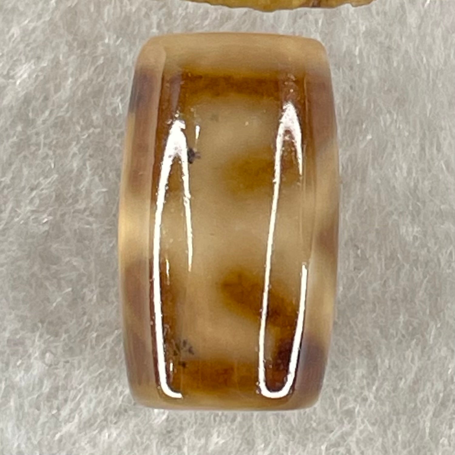 Natural Powerful Tibetan Old Oily Agate Patina Guiren Tairen Human Dzi Bead Totem Amulet Heavenly Master (Tian Zhu) 贵人天诛 4.87g 19.6 by 11.7mm - Huangs Jadeite and Jewelry Pte Ltd
