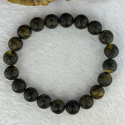 Natural Snow Medicine Amber King Beads Bracelet 天然白雪药王琥珀手链 9.11g 15.5cm 9.4mm 20 Beads - Huangs Jadeite and Jewelry Pte Ltd