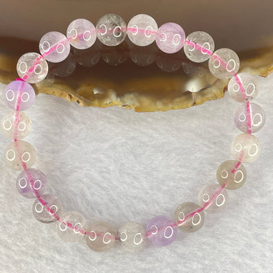 Natural super 7 Crystal Bracelet 17.38g 8.4mm 23beads - Huangs Jadeite and Jewelry Pte Ltd