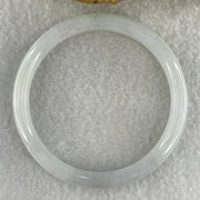 Type A Natural Light Green with Faint Lavender Jadeite Bangle 25.54g Internal Diameter 55.9mm 7.6 by 6.9mm (Very Slight Internal Lines) - Huangs Jadeite and Jewelry Pte Ltd