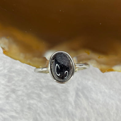 Good Grade Natural Super 7 Crystal in 925 Sliver Ring (Adjustable Size) 天然超级七水晶 925 银戒指（可调节尺寸) 1.91g 9.6 by 7.0 by 5.4mm - Huangs Jadeite and Jewelry Pte Ltd
