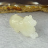 Natural White Nephrite Mini Dog Pendant 9.63g 33.1 by 12.9 by 19.6mm - Huangs Jadeite and Jewelry Pte Ltd
