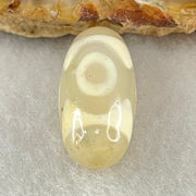 Natural Powerful Tibetan Old Oily Agate 3 Eyes Dzi Bead Heavenly Master (Tian Zhu) 三眼天诛 2.93g 20.0 by 10.2mm - Huangs Jadeite and Jewelry Pte Ltd