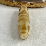 Natural Powerful Tibetan Old Oily Agate 2-Eye Vajra with 4 Hearts Dzi Bead Heavenly Master (Tian Zhu) 二眼天珠 18.73g 58.2 by 14.5mm - Huangs Jadeite and Jewelry Pte Ltd