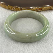 Natural Type A Light Green Jadeite Bangle 60.68g Inner Diameter 52.8mm 14.1 by 9.3mm (Very Very Slight Internal Lines) - Huangs Jadeite and Jewelry Pte Ltd