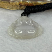 Type A Light Lavender Jadeite Milo Buddha Pendent 7.06g 25.4 by 28.3 by 3.0mm - Huangs Jadeite and Jewelry Pte Ltd