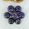 Natural Amethyst 7 Sphere Ball Set 138.27g 80.0 by 32.5mm Diameter 21.9mm x 7 pcs - Huangs Jadeite and Jewelry Pte Ltd
