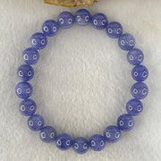 Above Average Grade Natural Blue Tanzanite Beads Bracelet 24.67g 15.5cm 8.8mm 22 Beads - Huangs Jadeite and Jewelry Pte Ltd
