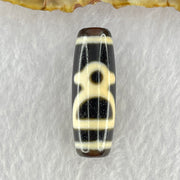 Natural Powerful Tibetan Old Oily Agate 3 Cai Shen Dzi Bead Heavenly Master (Tian Zhu) 10.64g 38.2 by 13.2mm - Huangs Jadeite and Jewelry Pte Ltd