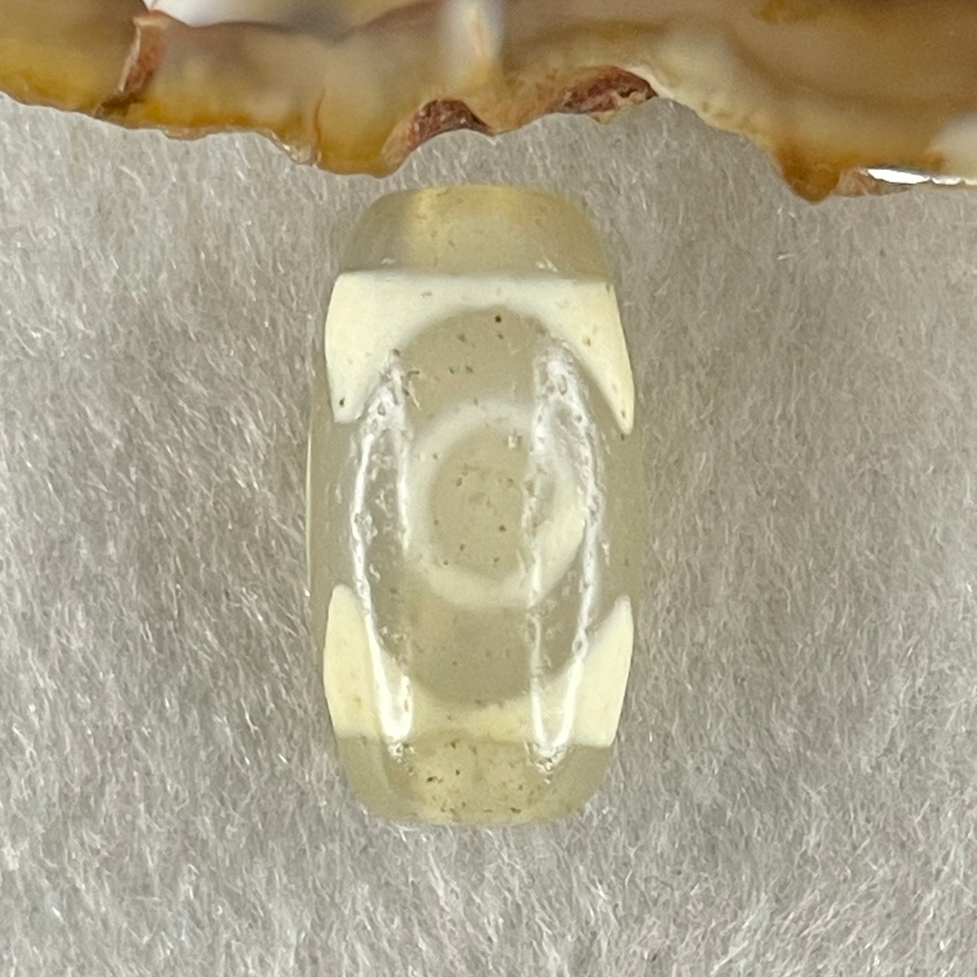 Natural Powerful Tibetan Old Oily Agate 3 Eyes Dzi Bead Heavenly Master (Tian Zhu) 三眼天诛 3.38g 20.1 by 10.8mm - Huangs Jadeite and Jewelry Pte Ltd