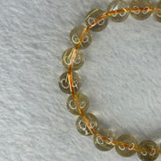 Natural Golden Rutilated Quartz Beads 天然金发水晶手链 25.27g 16.5cm 9.9mm 20 Beads - Huangs Jadeite and Jewelry Pte Ltd
