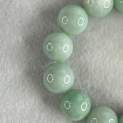 Type A Light Green Jadeite Beads Bracelet 89.10g 15cm 16.0mm 13 Beads (Very Slight Internal Lines) - Huangs Jadeite and Jewelry Pte Ltd