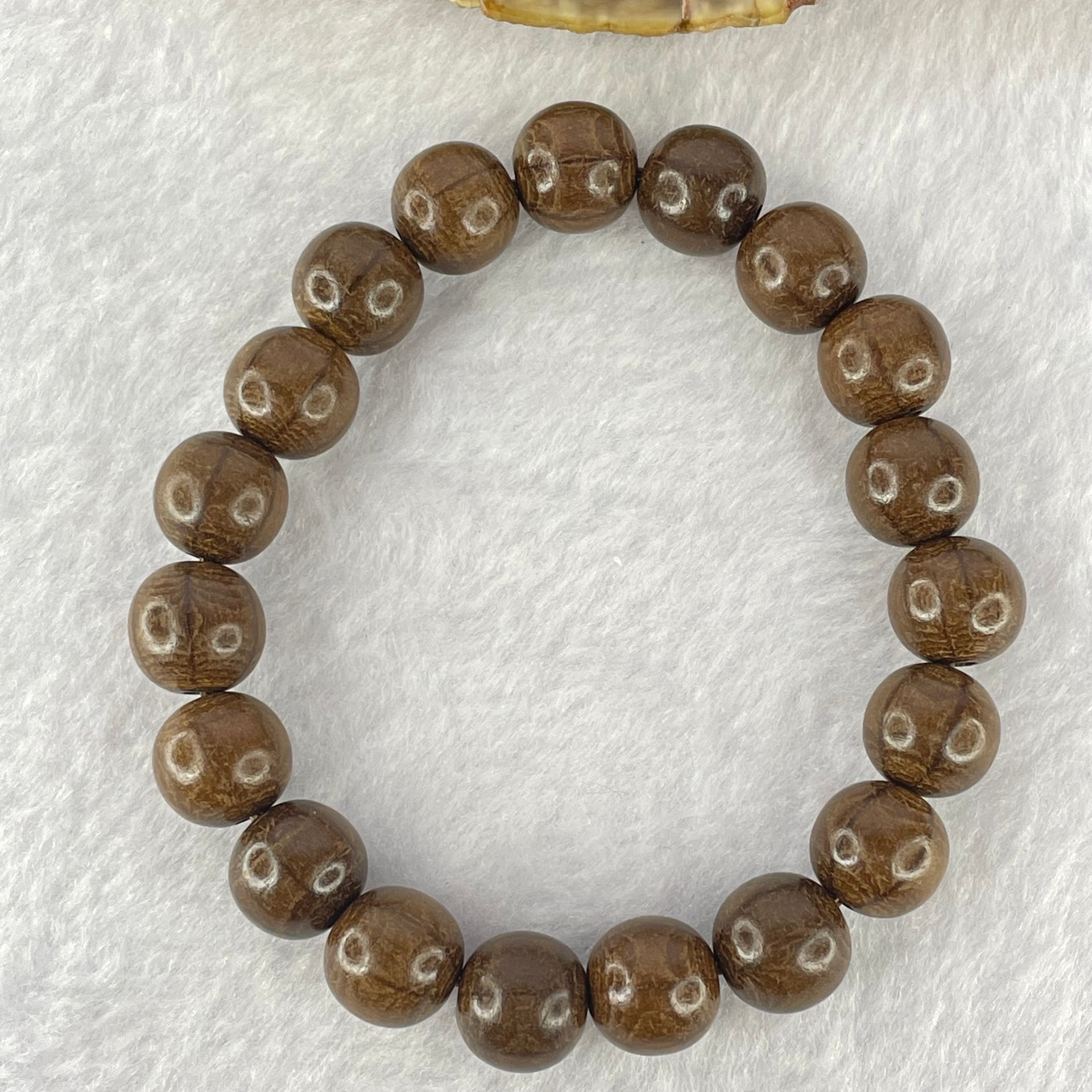 Natural Six Way Wooden Beads Bracelet 六道木手链 10.90g 17cm 10.7mm 19 Beads - Huangs Jadeite and Jewelry Pte Ltd