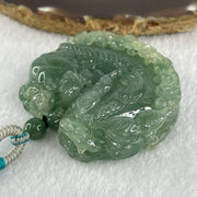 Grand Master Type A Semi Icy Light Green Jadeite Pixiu with 3 Baby Pixiu Double Side Pendant 75.67g 49.0 by 53.5 by 13.3mm - Huangs Jadeite and Jewelry Pte Ltd