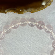 Natural Rose Quartz Beads Bracelet 天然玫瑰石英珠手链 28.99g 16.5cm 10.4mm 19 Beads - Huangs Jadeite and Jewelry Pte Ltd