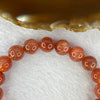 Good Grade Natural Sunstone, Heliolite and Aventurine Feldapar Beads Bracelet 天然金太阳日光石珠手链 24.65g 16cm 9.9 mm 20 Beads - Huangs Jadeite and Jewelry Pte Ltd