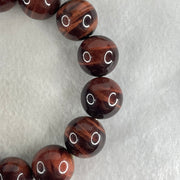 Natural Red Tiger's Eye Quartz Beads Bracelet 78.81g 17cm 16.0mm 14 Beads - Huangs Jadeite and Jewelry Pte Ltd