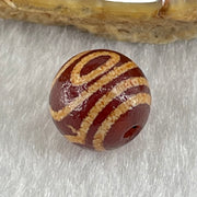 Natural Powerful Tibetan Old Oily Agate 2 Eye Dzi Bead Heavenly Master (Tian Zhu) 二眼天珠 1.42g 10.1 by 10.3mm - Huangs Jadeite and Jewelry Pte Ltd