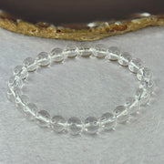 Natural Clear Quartz Bracelet 天然白水晶手链 18.71g 16.5cm 8.4mm 24 Beads - Huangs Jadeite and Jewelry Pte Ltd