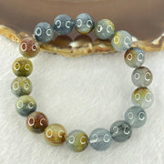Good Grade Natural Blue Rutilated Quartz Bracelet 34.89g 17cm 11.3mm 18 Beads - Huangs Jadeite and Jewelry Pte Ltd