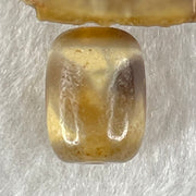 Natural Powerful Tibetan Old Oily Agate Tiger Tooth Daluo Dzi Bead Heavenly Master (Tian Zhu) 虎呀天诛 2.38g 13.6 by 10.3mm - Huangs Jadeite and Jewelry Pte Ltd