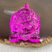 Natural Pink Liuli Dragon Turtle Display 67.93g 60.6 by 37.3 by 36.8mm - Huangs Jadeite and Jewelry Pte Ltd