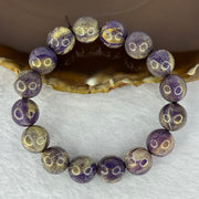 Painted Wood Bracelet 19.29g 12.3 mm 16 Beads - Huangs Jadeite and Jewelry Pte Ltd