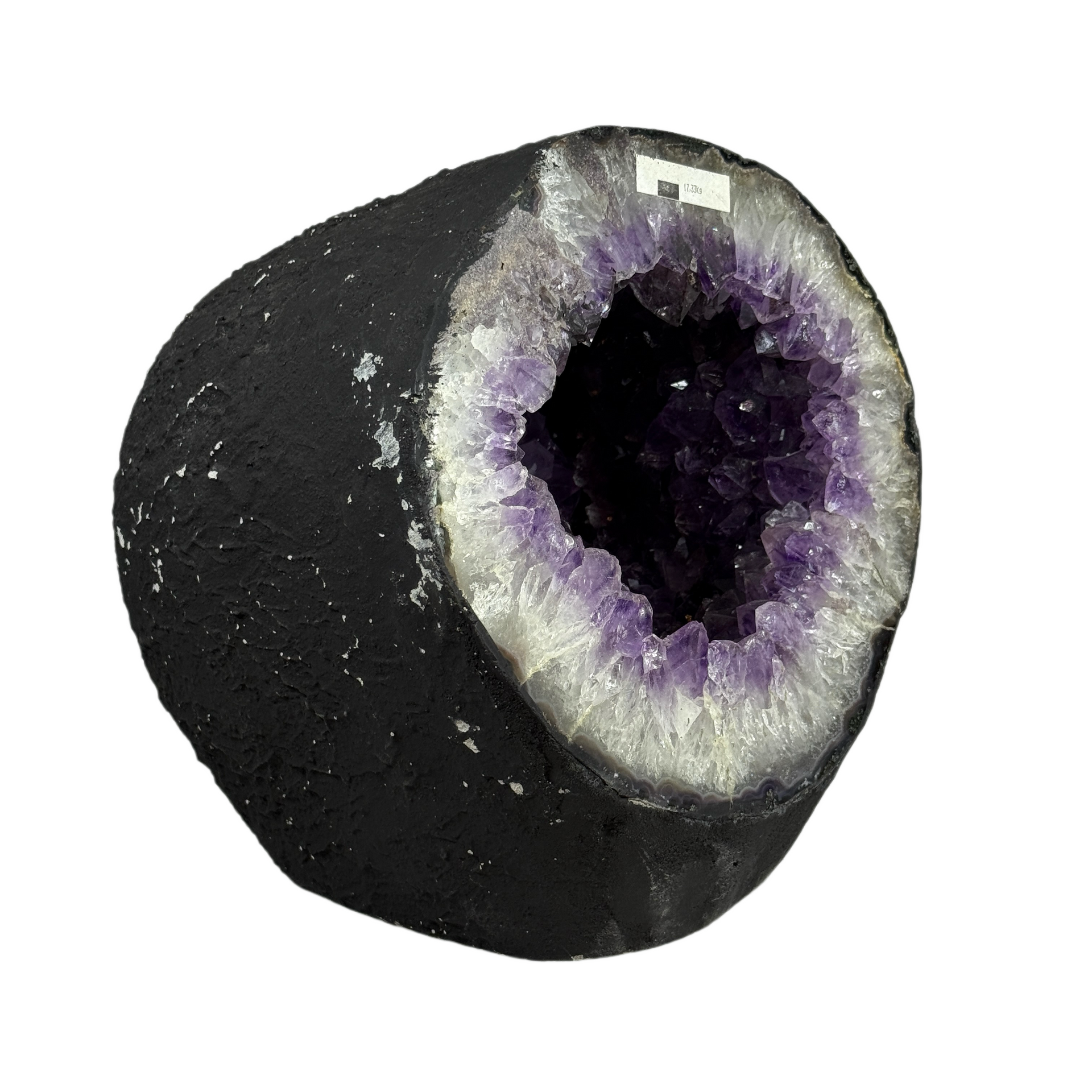 Natural Round Shape Amethyst Cave Display 17,231.7g 220.0 by 200.0 by 160.0mm - Huangs Jadeite and Jewelry Pte Ltd