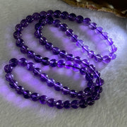 Good Grade Natural Amethyst Necklace 39.71g 52cm 7.3 by 79 Beads - Huangs Jadeite and Jewelry Pte Ltd