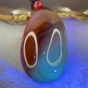 Natural Cognac with Red Amber Pendent 12.40g 51.3 by 32.7 by 20.8mm - Huangs Jadeite and Jewelry Pte Ltd