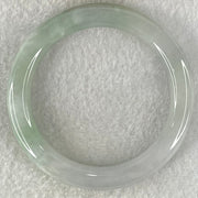 Type A Light Blueish Green Jadeite Bangle 43.08g Internal Diameter 52.3mm 9.4 by 9.2mm (Close to Perfect) - Huangs Jadeite and Jewelry Pte Ltd