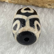 Natural Powerful Tibetan Old Oily Agate Tortoise Shell 6 Hearts Dzi Bead Heavenly Master (Tian Zhu) 龟壳六心天珠 2.18g 13.9 by 9.9mm - Huangs Jadeite and Jewelry Pte Ltd