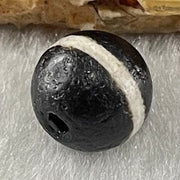 Natural Powerful Tibetan Old Oily Agate 1 Lines Dzi Bead Heavenly Master (Tian Zhu) 1.44g 9.8 by 10.4mm - Huangs Jadeite and Jewelry Pte Ltd