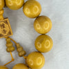 Natural Sandalwood Beads Bracelet 黄金檀手串男款檀木佛珠手链 51.07g 20.5cm 20.6mm by 12 Beads - Huangs Jadeite and Jewelry Pte Ltd