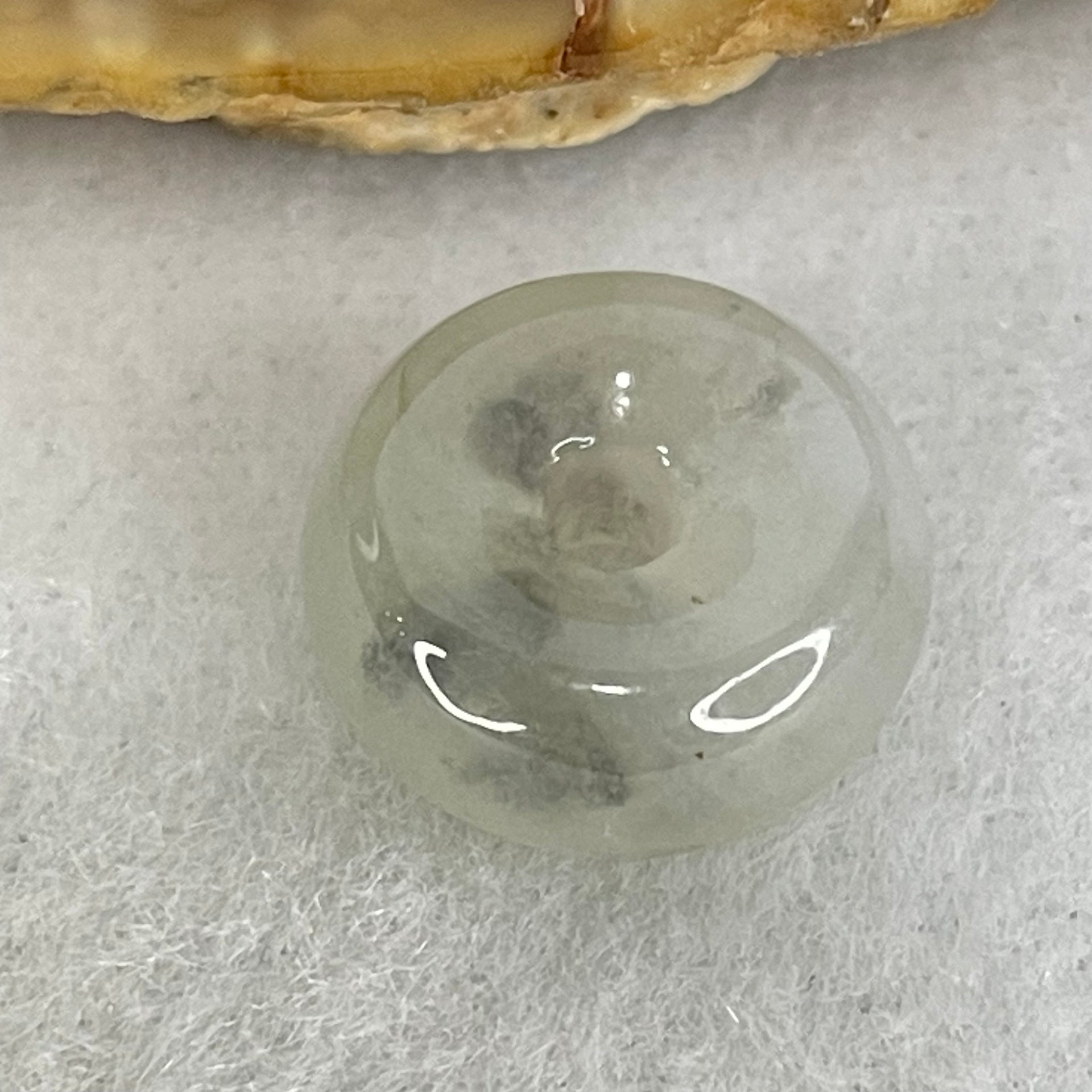 Type A Semi Icy Light Lavender With Wuji Grey Jadeite Ping An Kou Charm/Pendant 2.06g 12.7 by 6.1mm - Huangs Jadeite and Jewelry Pte Ltd