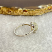 Natural Moonstone In S925 Sliver Ring 2.47g 8.0 by 5.8 by 4.2mm US 5.5 HK 12 - Huangs Jadeite and Jewelry Pte Ltd
