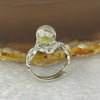 Natural Green Phantom Quartz in 925 Sliver Ring 2.69g 8.0 by 8.0 mm - Huangs Jadeite and Jewelry Pte Ltd