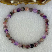 Natural Super 7 Beads Bracelet 10.46g 16.5cm 6.3mm 31 Beads - Huangs Jadeite and Jewelry Pte Ltd